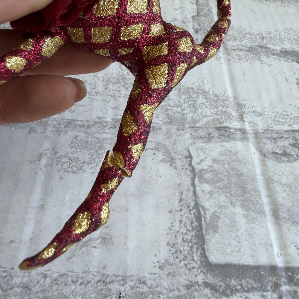 Katherines Collection Leaping Frog Mardi Gras Jester New Orleans Ornament -flaws - Picture 5 of 6